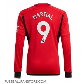 Manchester United Anthony Martial #9 Replik Heimtrikot 2023-24 Langarm